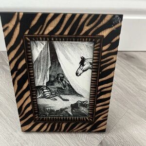 Laser Craft Zebra Print Picture Frame